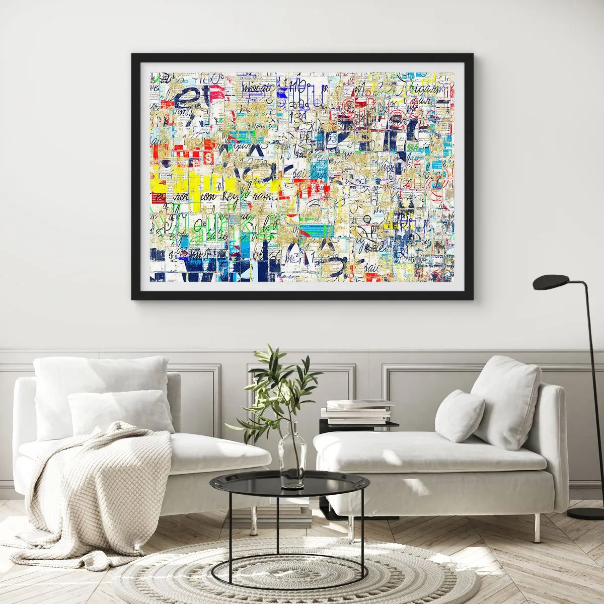 Póster en marco negro - Simplemente agradable a la vista - 40x30 cm