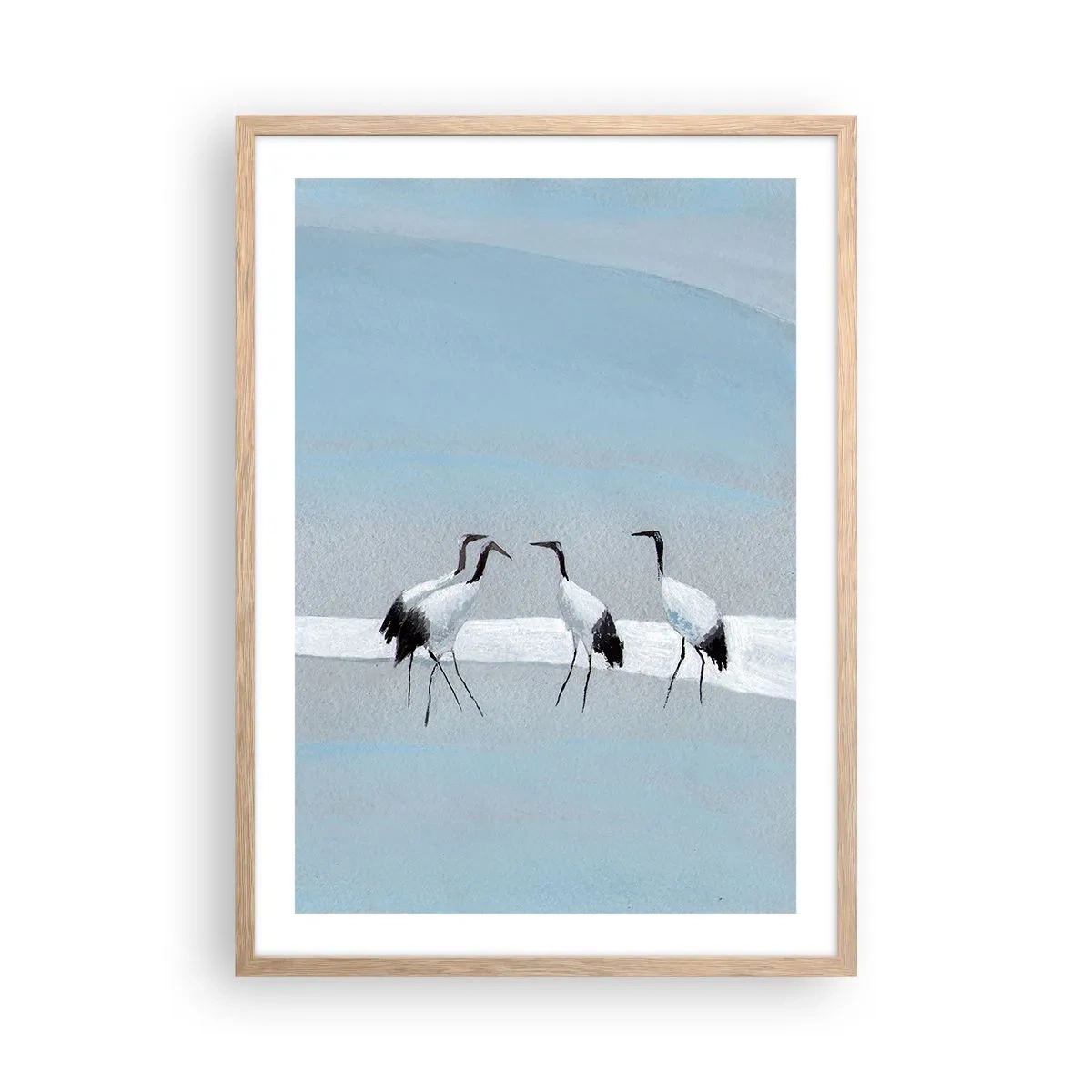 Póster en marco roble claro - Después de un día caluroso - 50x70 cm