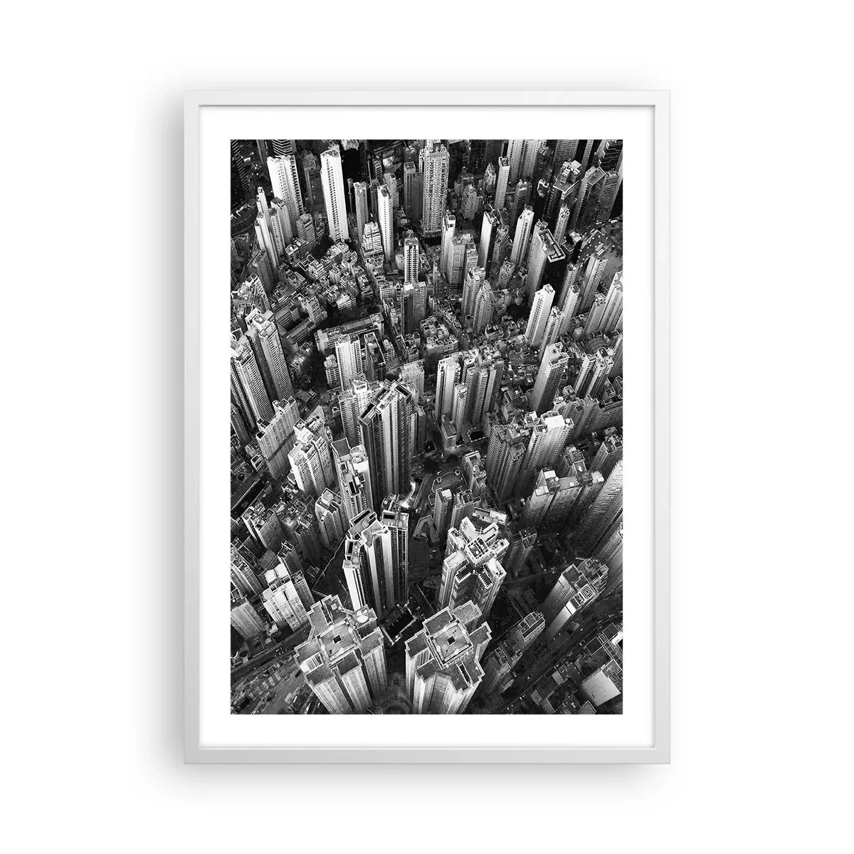 Póster en marco blanco - Cada vez más alto - 50x70 cm