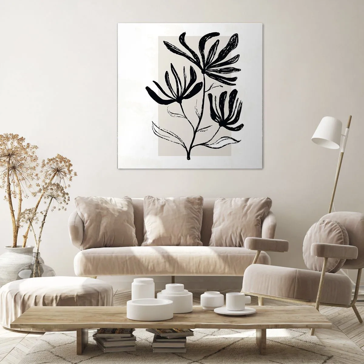 Cuadro sobre lienzo - Impresión de Imagen - Esbozo para un herbario - 60x60 cm