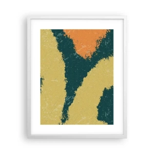 Póster en marco blanco - Abstracción - a cámara lenta - 40x50 cm