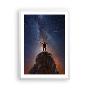 Póster en marco blanco - ¡El poder está conmigo! - 50x70 cm