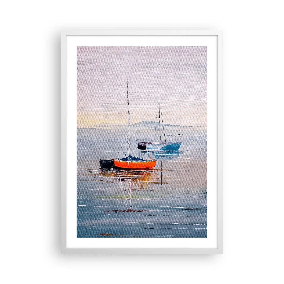 Póster en marco blanco - Un más que merecido descanso - 50x70 cm