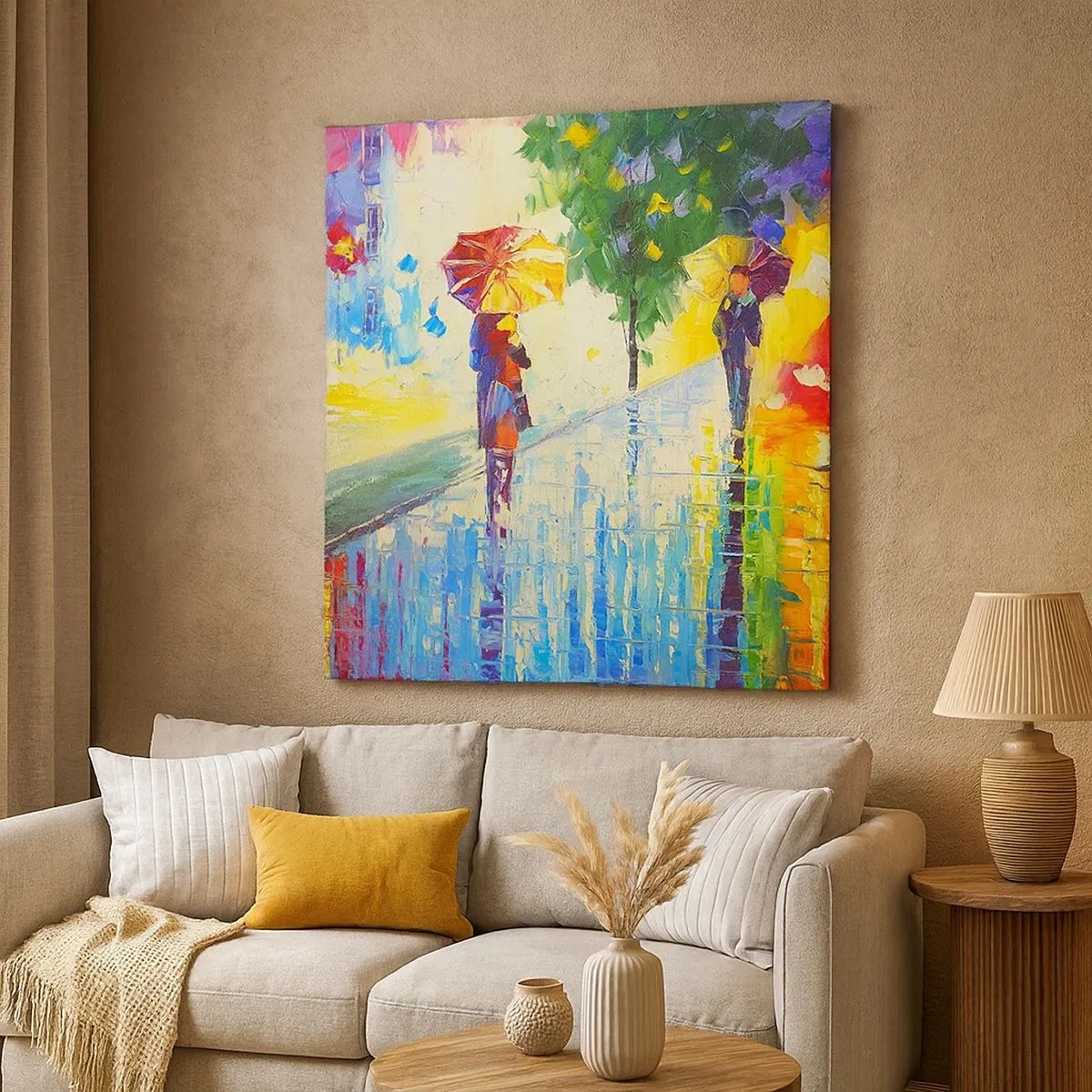 Cuadro sobre lienzo - Impresión de Imagen - Y todo está claro - 30x30 cm