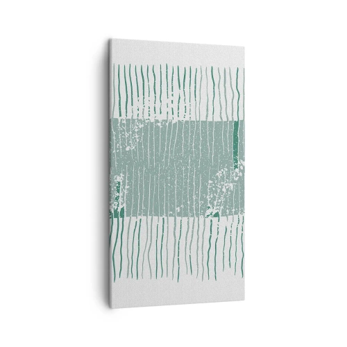 Cuadro sobre lienzo - Impresión de Imagen - Abstracción marina - 45x80 cm