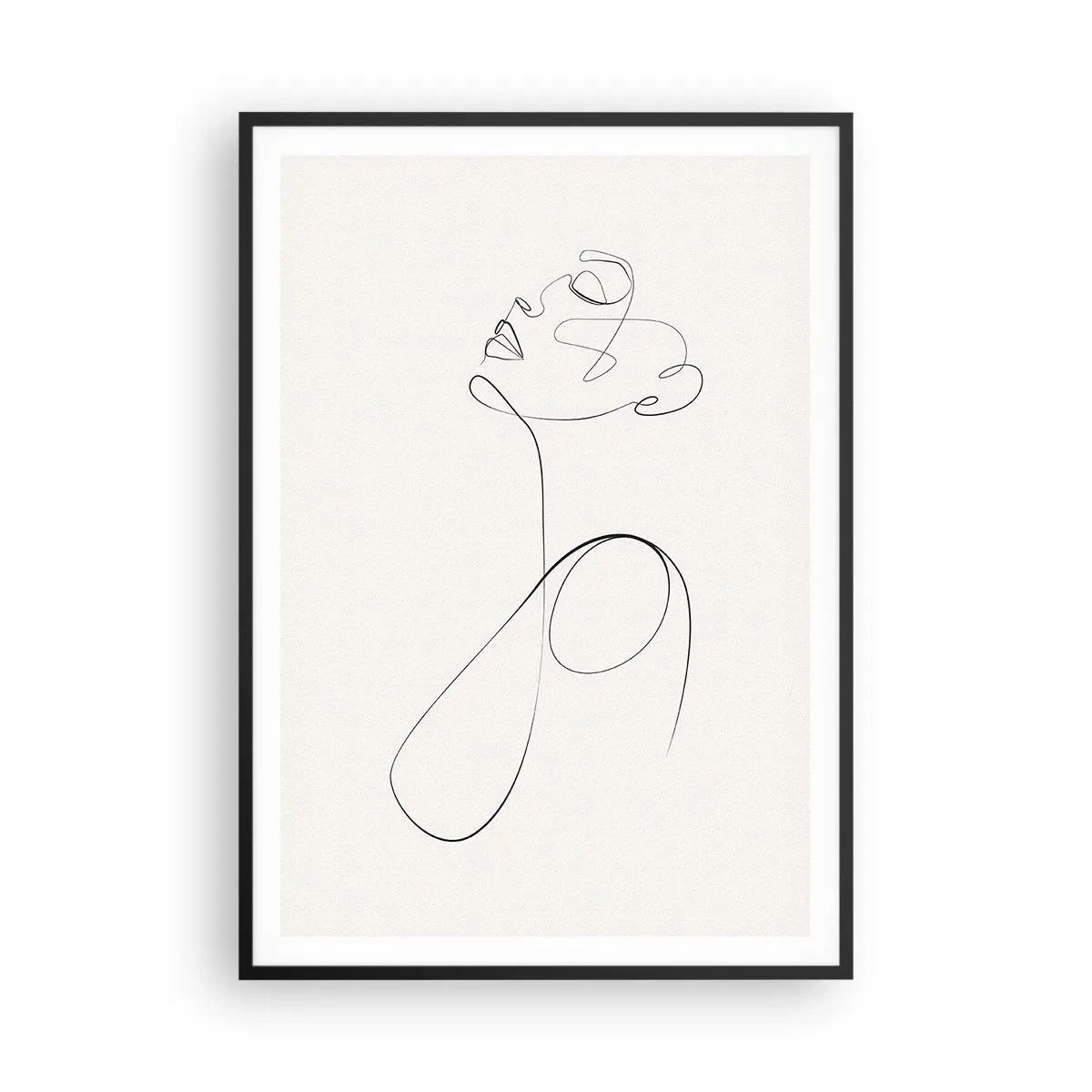 Póster en marco negro - En el bucle de los sueños - 70x100 cm