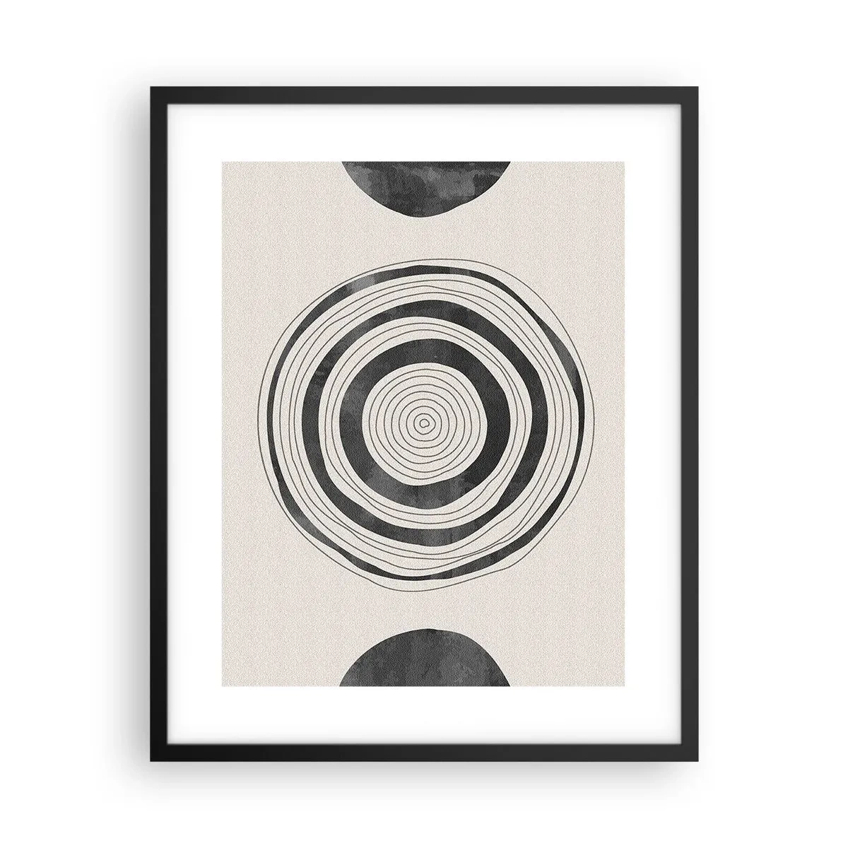 Póster en marco negro - Lo importante es lo que hay entre medias - 40x50 cm