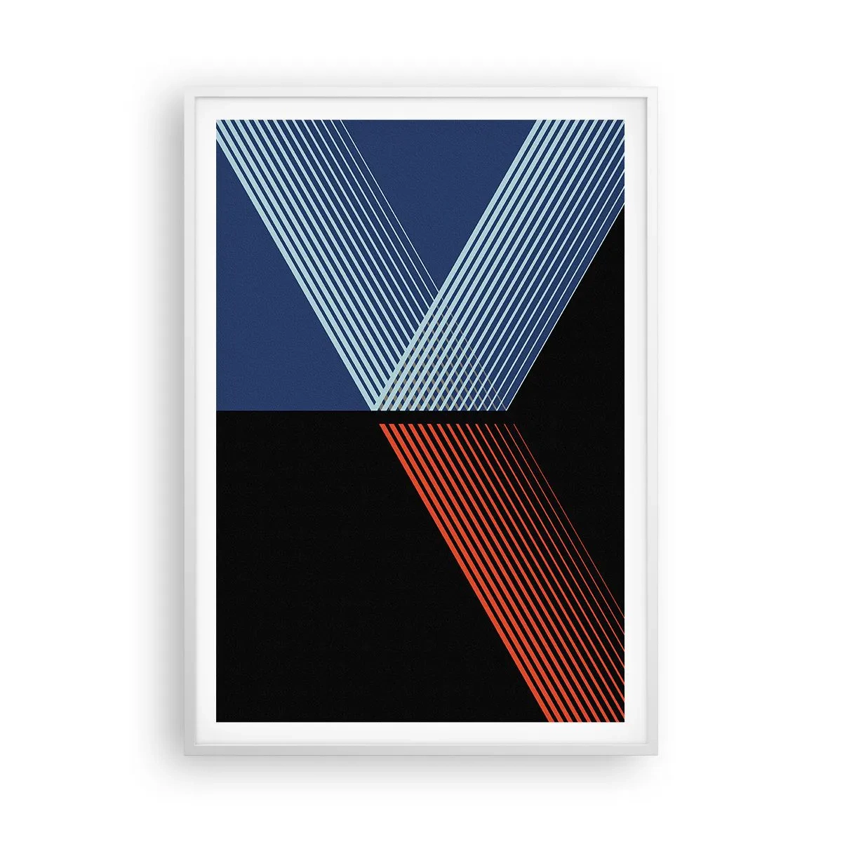 Póster en marco blanco - La rectitud - 70x100 cm