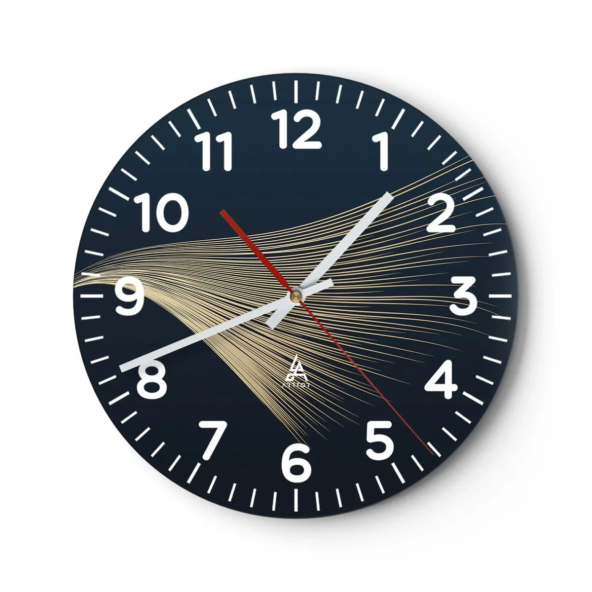 Reloj de pared - Reloj de vidrio - Como el cabello de un ángel - 30x30 cm