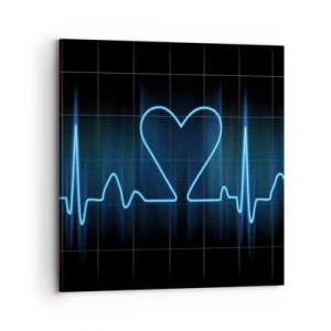 Cuadro sobre lienzo - Impresión de Imagen - El ritmo del corazón - 70x70 cm