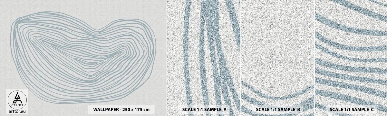 Muestra De Fotomural Standard Eco - Sonrisa de una gota - Minimalismo, bohemia, Pedazo - 100x30 cm