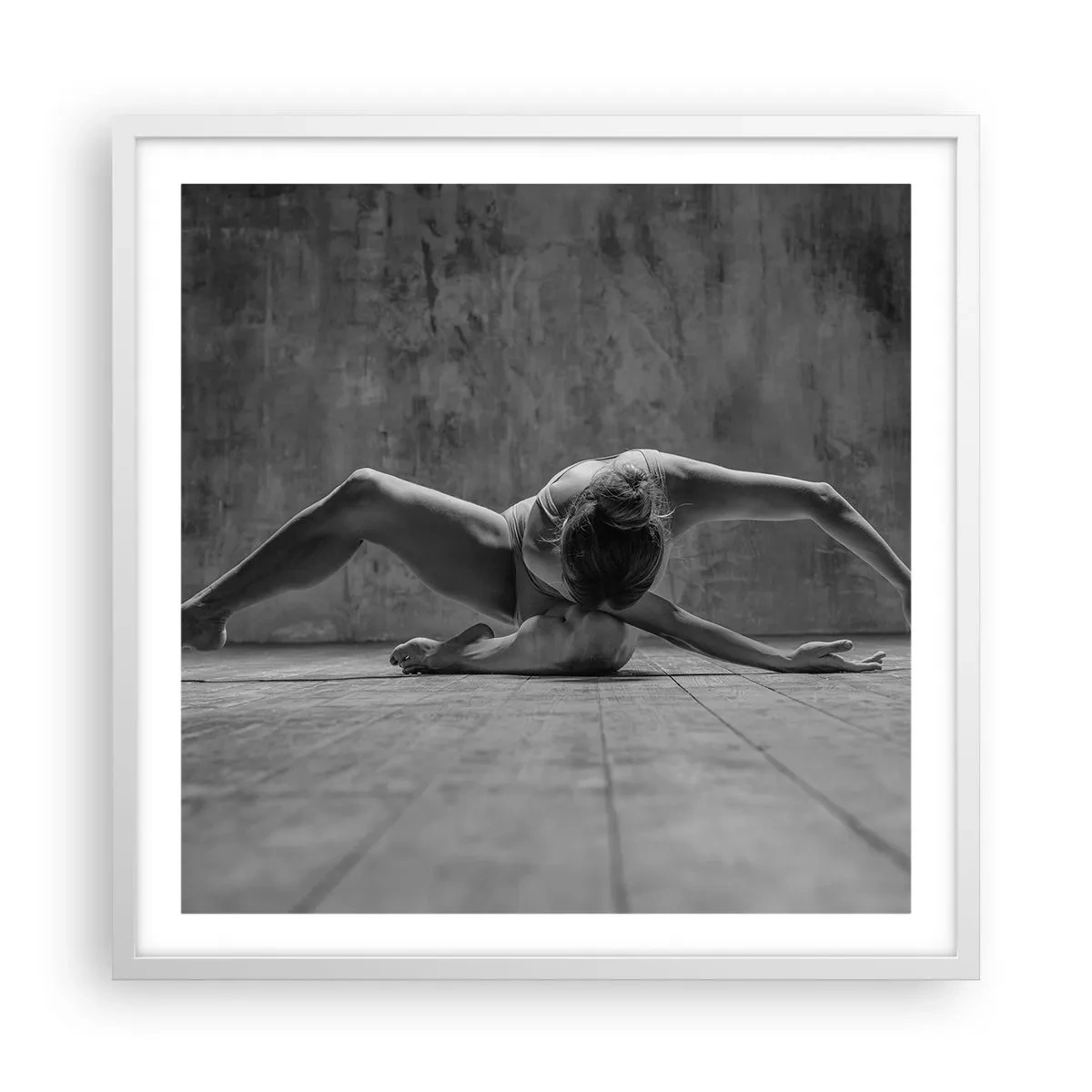 Póster en marco blanco - Simetría encontrada - 60x60 cm