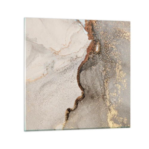 Cuadro sobre vidrio - Impresiones sobre Vidrio - En la frontera de los colores - 30x30 cm