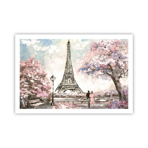 Póster - Un paseo por París en abril - 91x61 cm