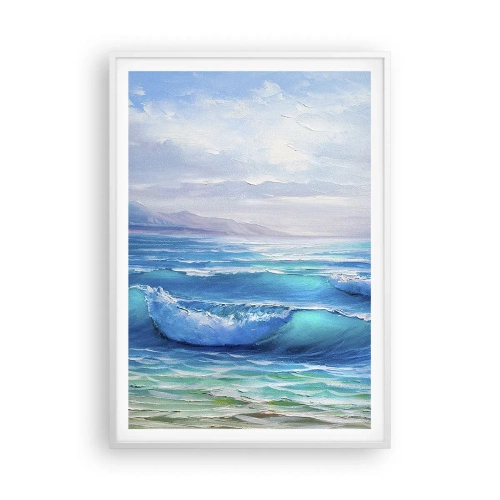 Póster en marco blanco - Trae consuelo - 70x100 cm