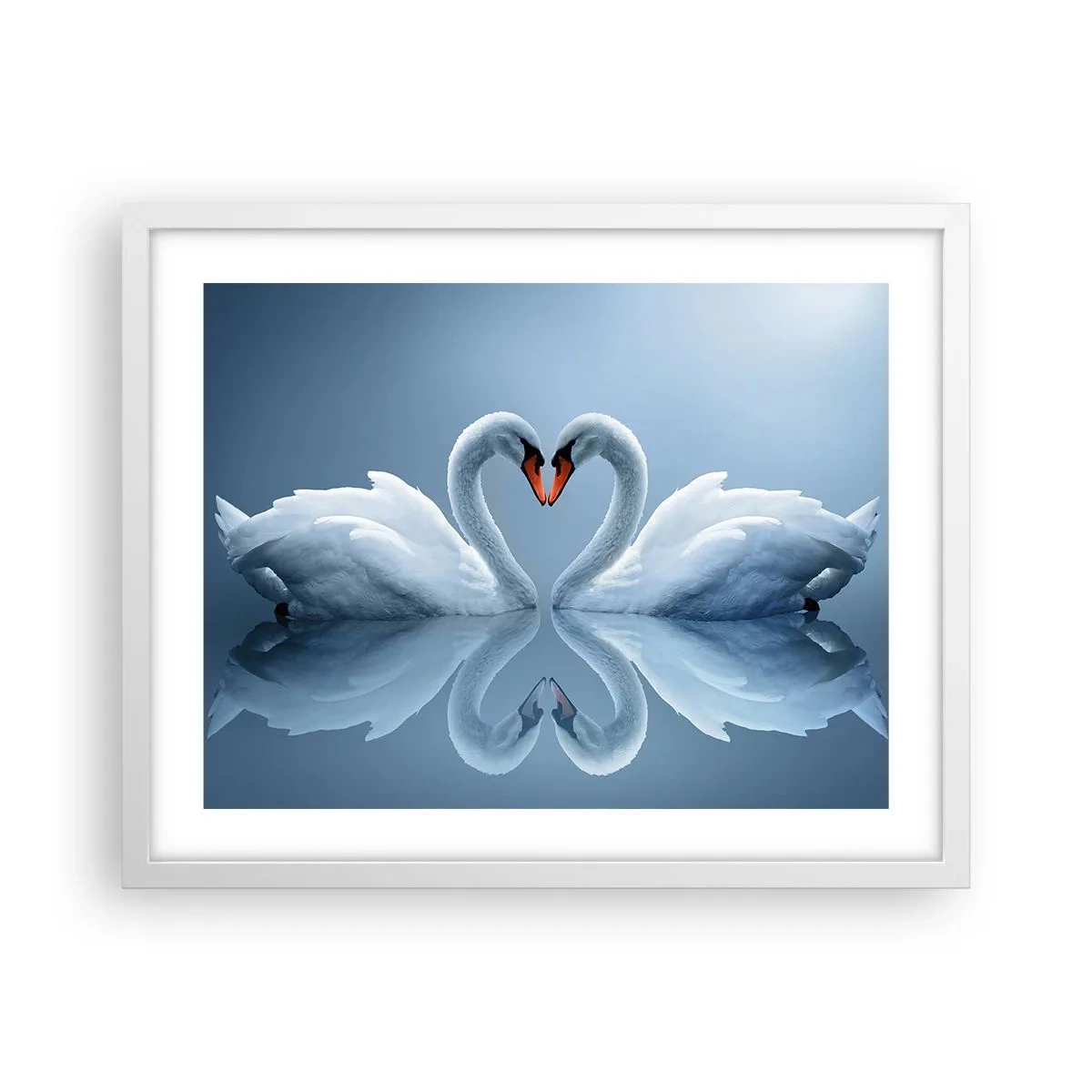 Póster en marco blanco - Tiempo de amor - 50x40 cm