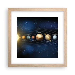 Póster en marco roble claro - Uno de diez - 30x30 cm