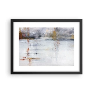 Póster en marco negro - Tras una cortina de aire - 40x30 cm