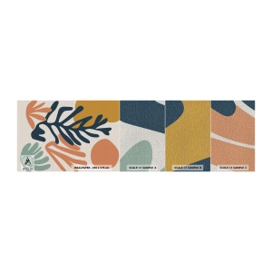 Muestra de fotomural Premium Canvas - Mares de coral - bohemia, minimalista, Hoja - 100x30 cm