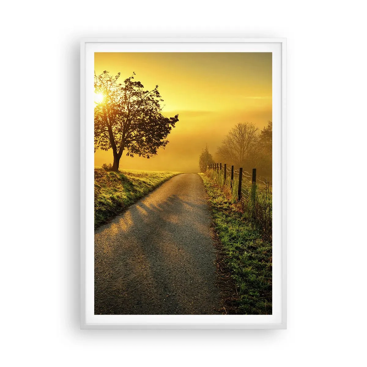 Póster en marco blanco - Tarde melosa - 70x100 cm