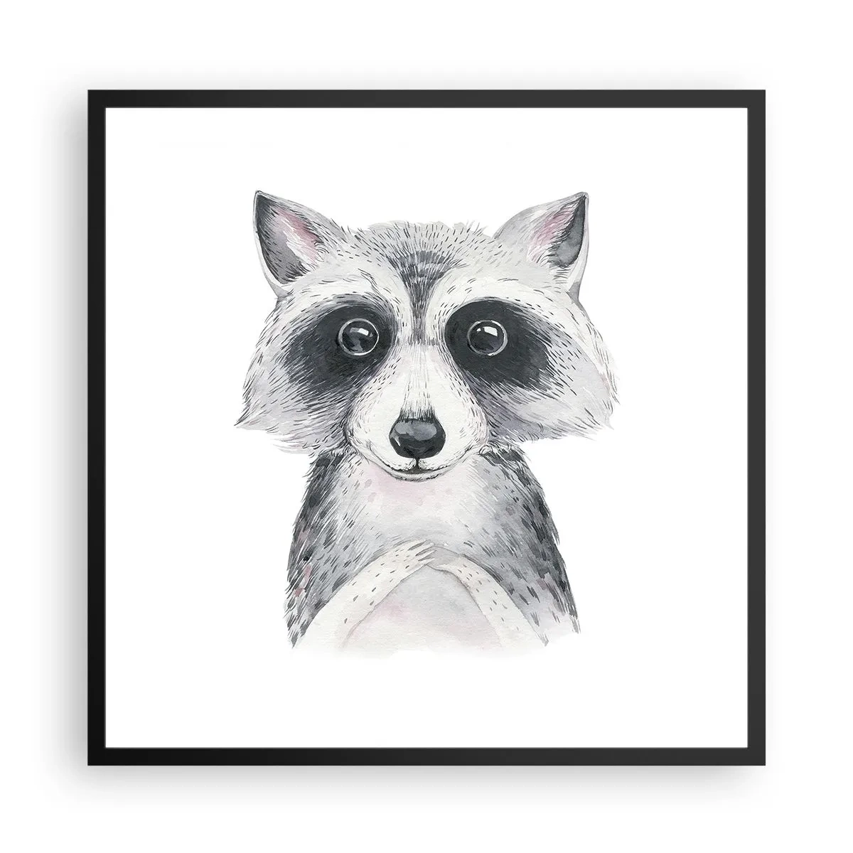 Póster en marco negro - Un momento para la emoción - 60x60 cm