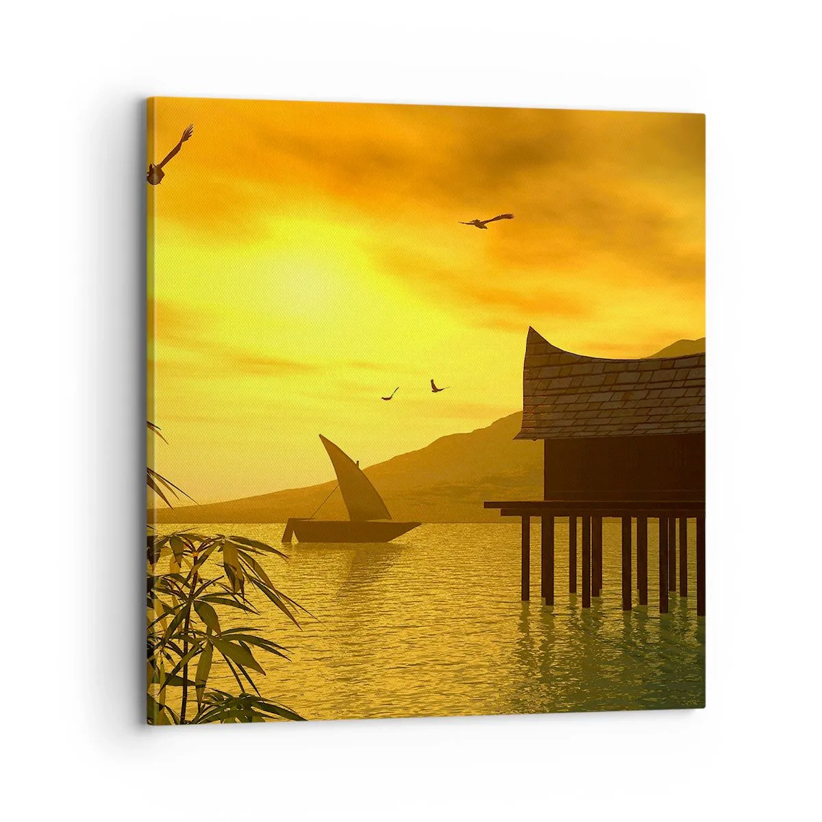 Cuadro sobre lienzo - Impresión de Imagen - La ansiada paz - 70x70 cm