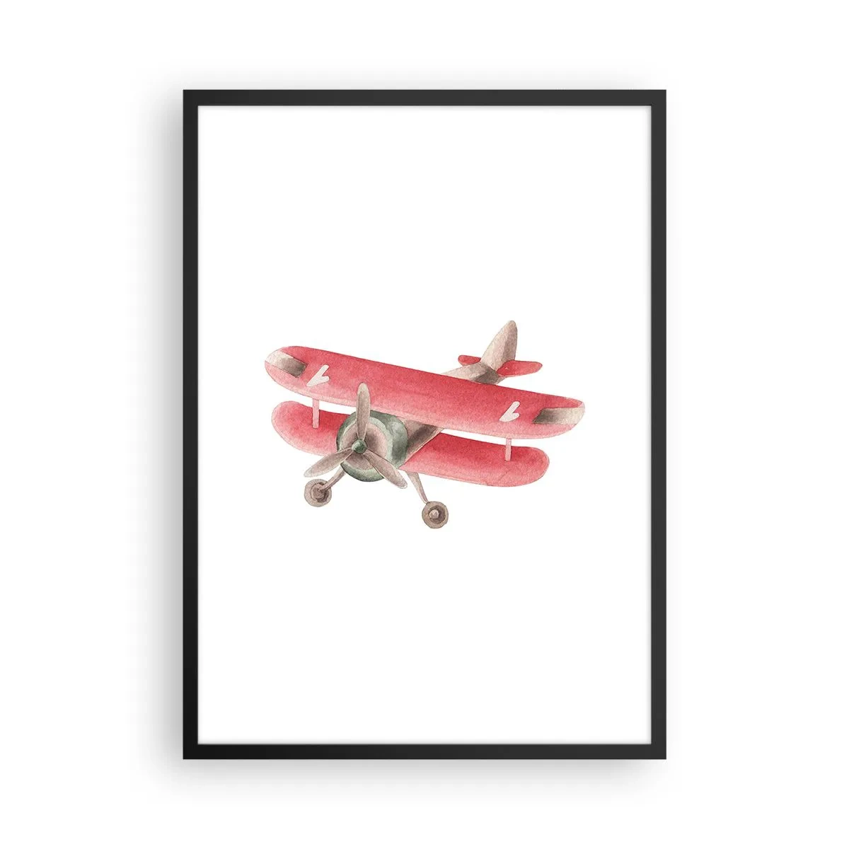 Póster en marco negro - Listo para surcar los cielos - 50x70 cm