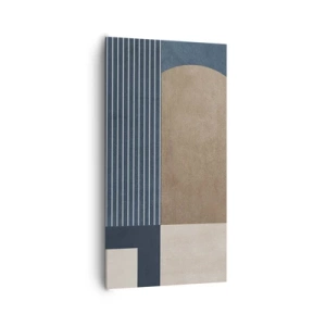 Cuadro sobre lienzo - Impresión de Imagen - Composición de sencillez y redondez - 65x120 cm