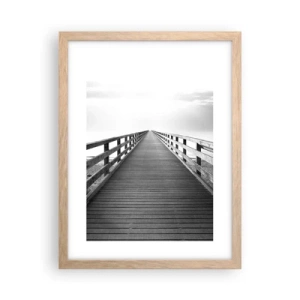 Póster en marco roble claro - En la distancia... - 30x40 cm