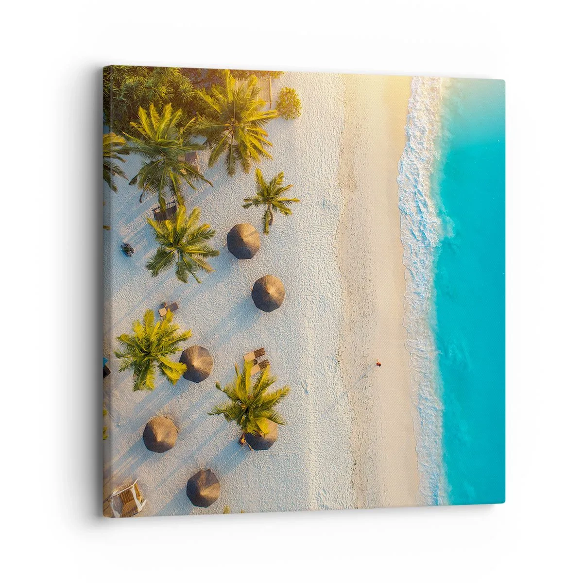 Cuadro sobre lienzo - Impresión de Imagen - Bienvenidos al paraíso - 30x30 cm
