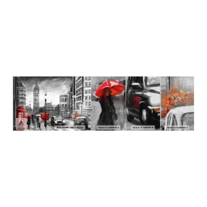 Muestra de fotomural Premium Canvas - No tan gris como la pintan - Londres, Ciudad, Arquitectura - 100x30 cm