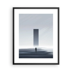 Póster en marco negro - ¿Oportunidad o amenaza? - 40x50 cm