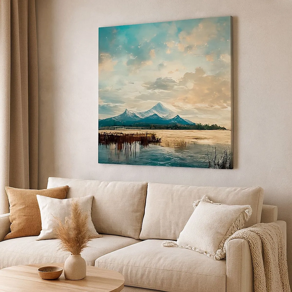 Cuadro sobre lienzo - Impresión de Imagen - Bajo la protección del cielo - 30x30 cm