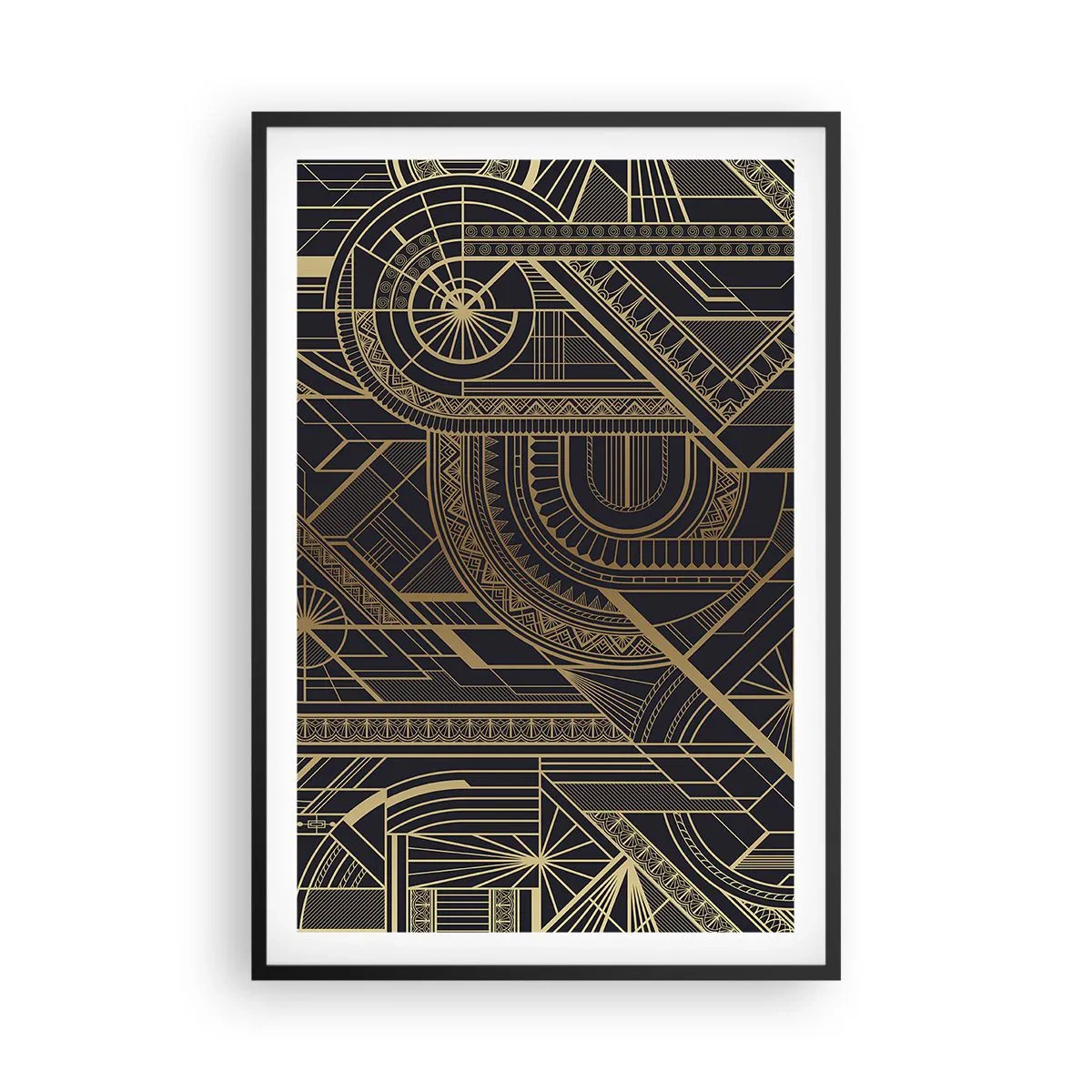 Póster en marco negro - Conceptos, ideas, planes - 61x91 cm