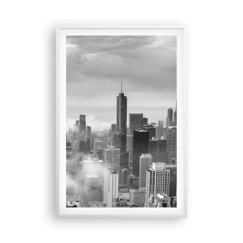 Póster en marco blanco - Paisaje americano - 61x91 cm