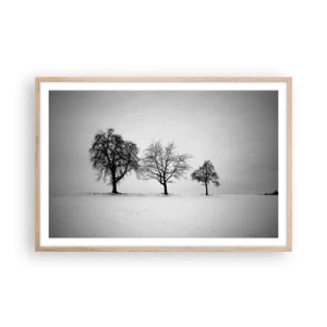 Póster en marco roble claro - ¿Con qué sueñan? - 91x61 cm