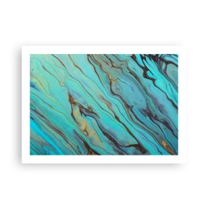 Póster - Marea turquesa - 70x50 cm