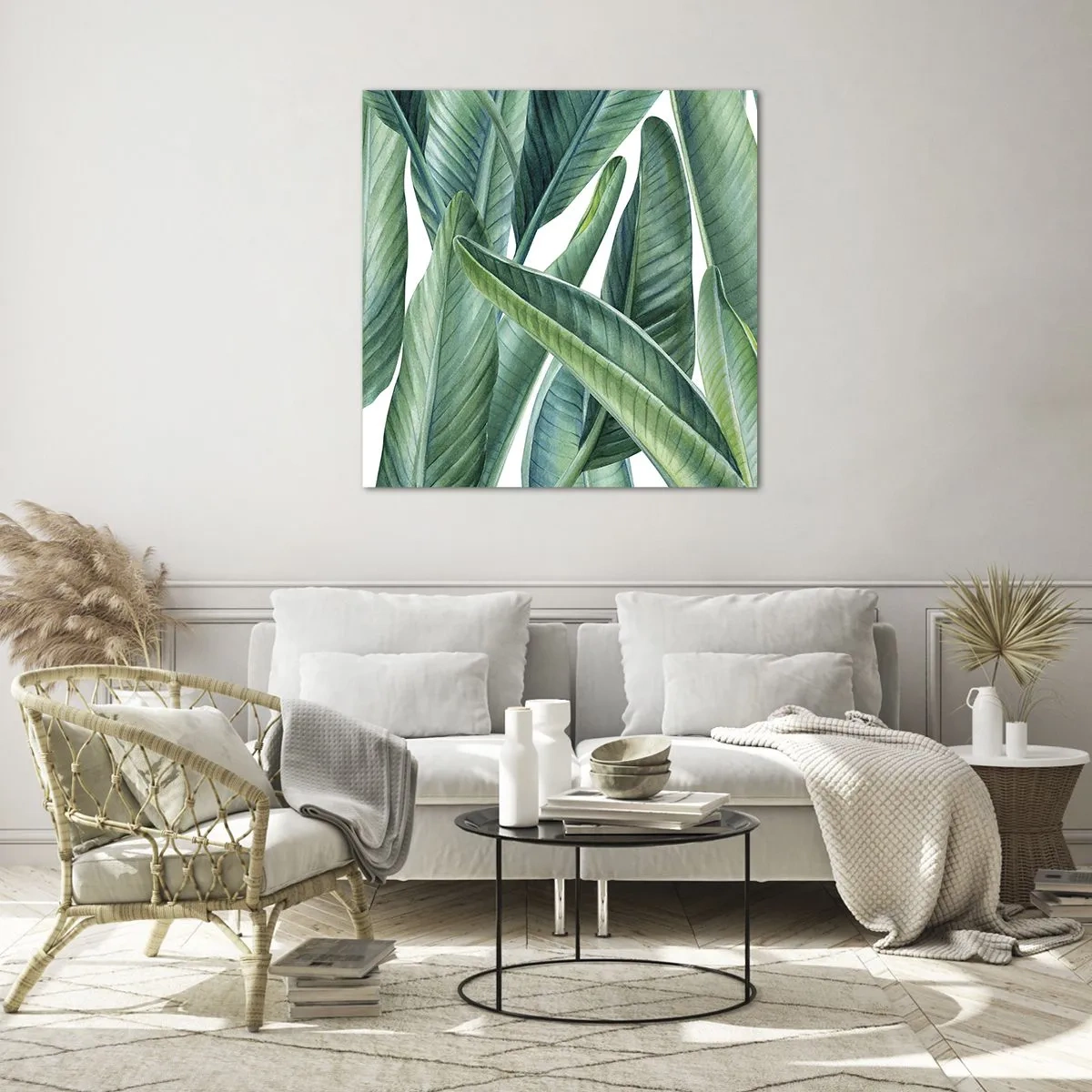 Cuadro sobre vidrio - Impresiones sobre Vidrio - Vegetación en estado puro - 30x30 cm