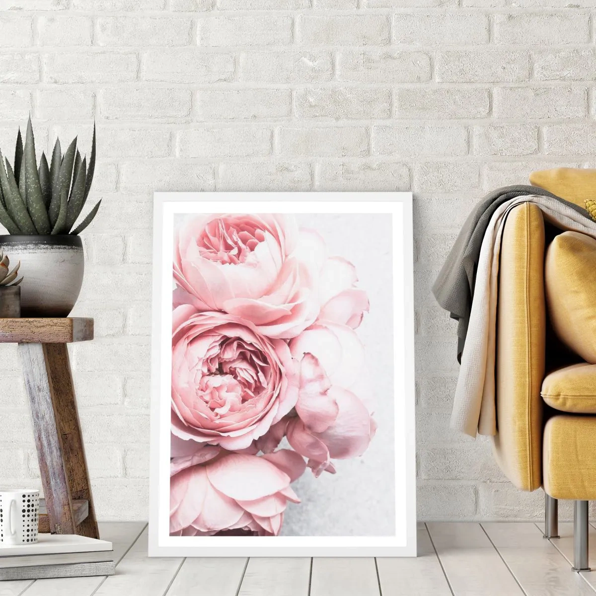 Póster en marco blanco - Para los románticos - 70x100 cm