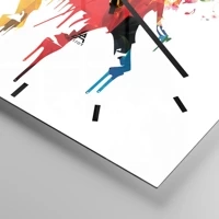 Esfera sin numeración, con rayas