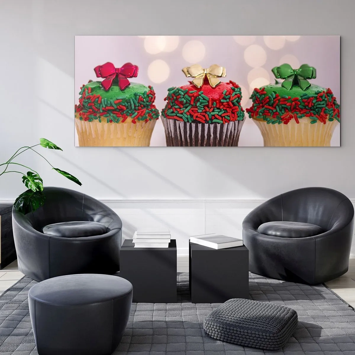 Cuadro sobre vidrio - Impresiones sobre Vidrio - Dulzura hasta el lazo - 100x40 cm