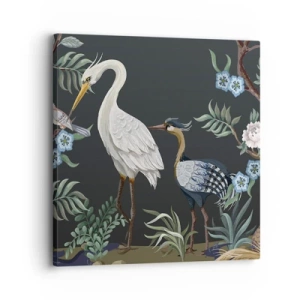 Cuadro sobre lienzo - Impresión de Imagen - Desfile de aves - 30x30 cm