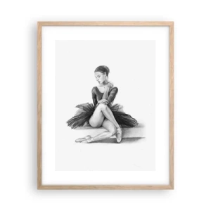 Póster en marco roble claro - Amante de la danza - 40x50 cm