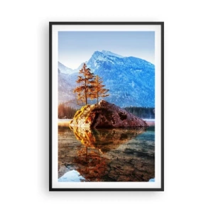 Póster en marco negro - La naturaleza bajo la luz - 61x91 cm