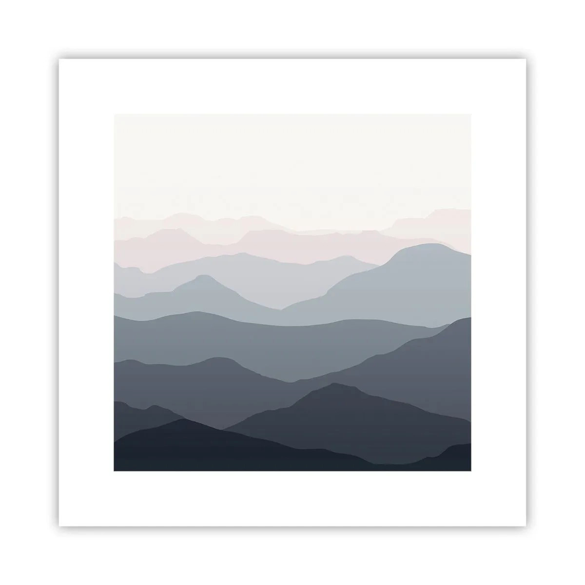 Póster - Cordilleras a la vista - 30x30 cm