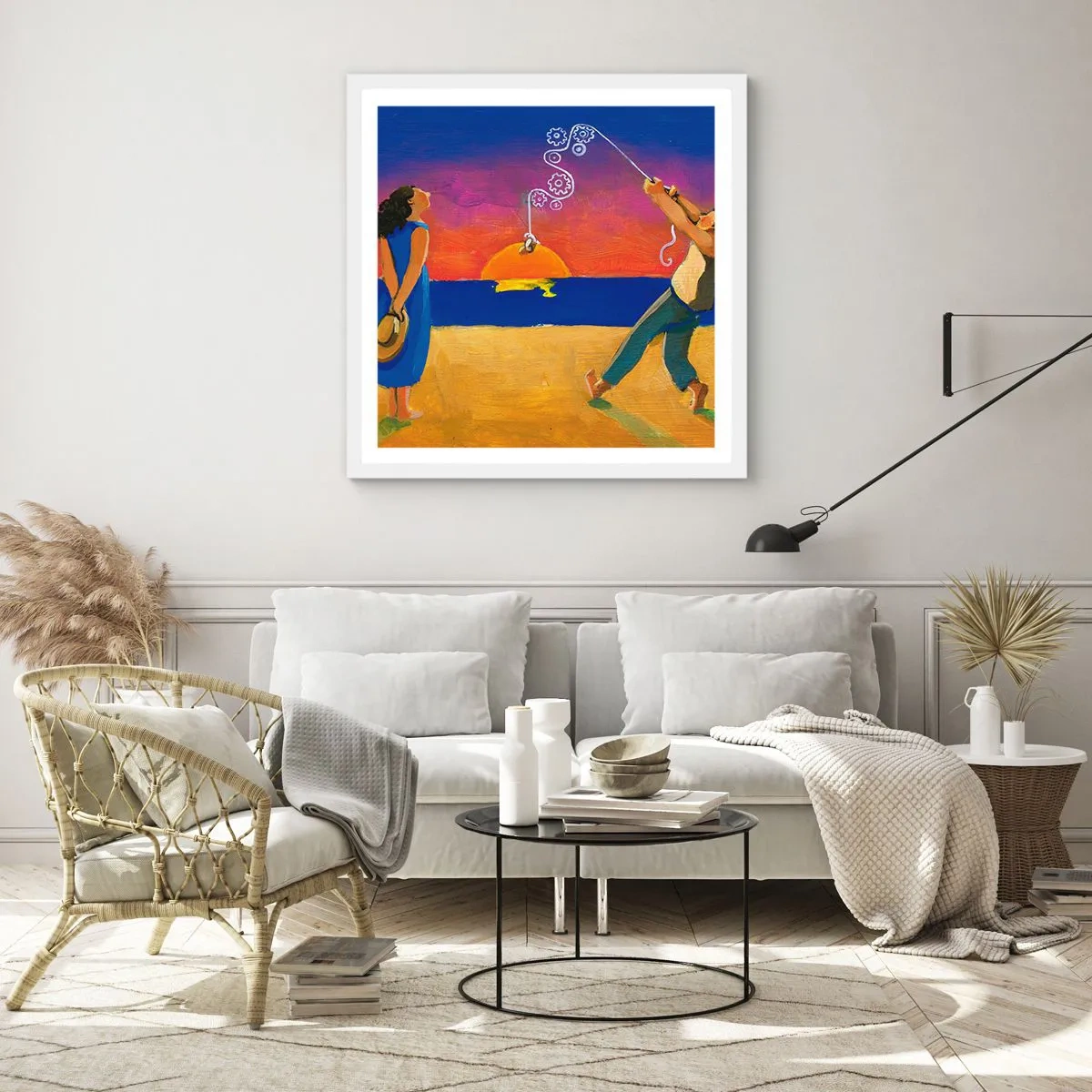 Póster en marco blanco - Mucho más que una estrella del cielo - 30x30 cm