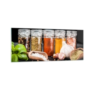 Cuadro sobre vidrio - Impresiones sobre Vidrio - Para que la vida sepa bien - 100x40 cm