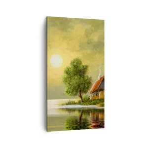 Cuadro sobre lienzo - Impresión de Imagen - Es hermoso, como salido de un cuadro - 45x80 cm