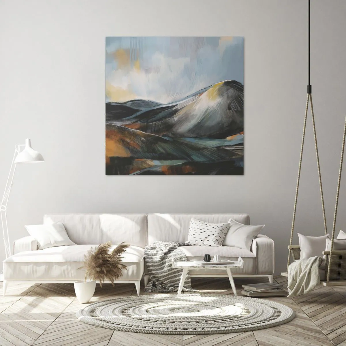 Cuadro sobre lienzo - Impresión de Imagen - Crudo y bello - 40x40 cm