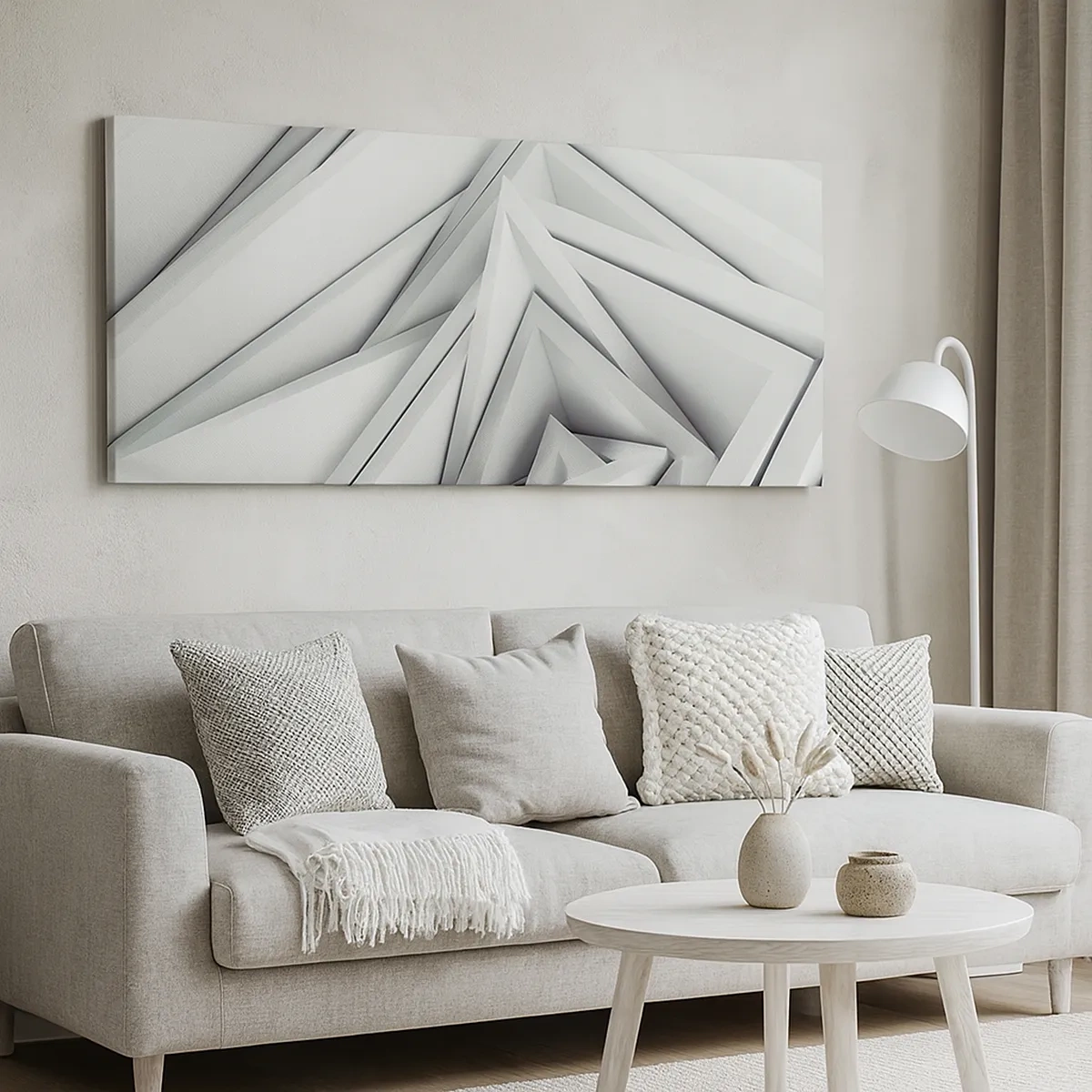 Cuadro sobre lienzo - Impresión de Imagen - Ángulos afilados - 30x30 cm